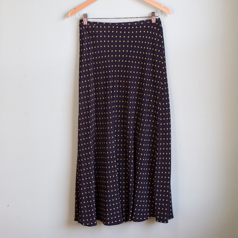 Vintage Polka Dot Pencil Skirt